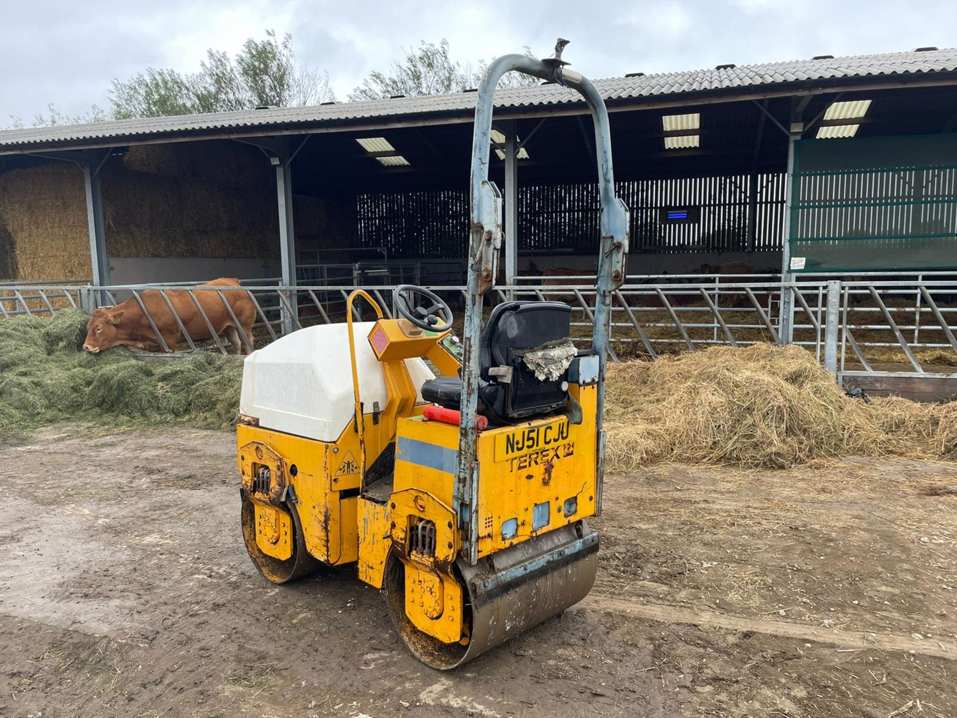 2002/51 TEREX BENFORD TV800KF TWIN DRUM ROLLER, RUNS DRIVES AND VIBRATES, 1338 HOURS *PLUS VAT* - Image 7 of 11