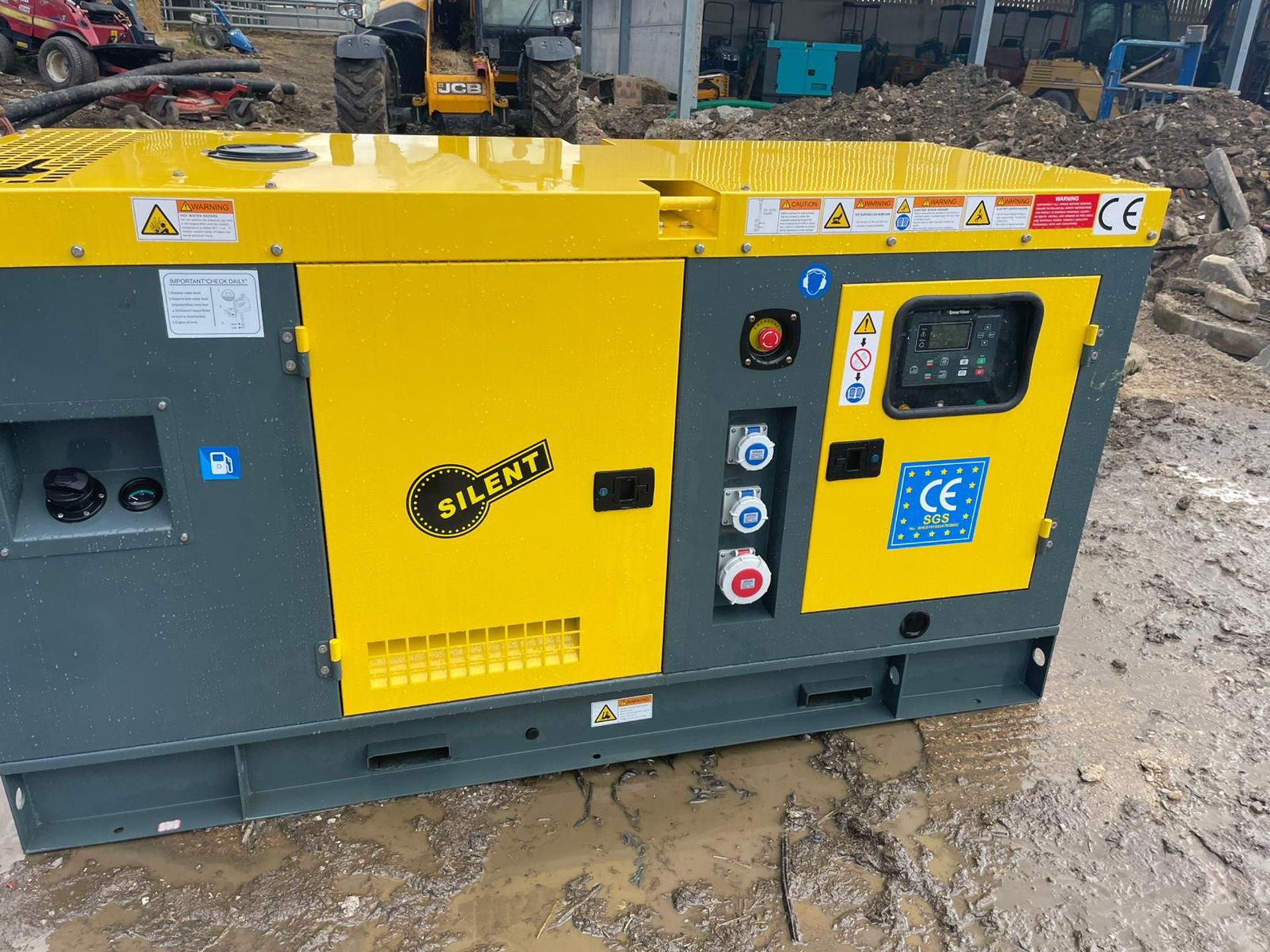 NEW AND UNUSED 2021 40KvA SILENT DIESEL GENERATOR, 4 CYLINDER DIESEL ENGINE *PLUS VAT*