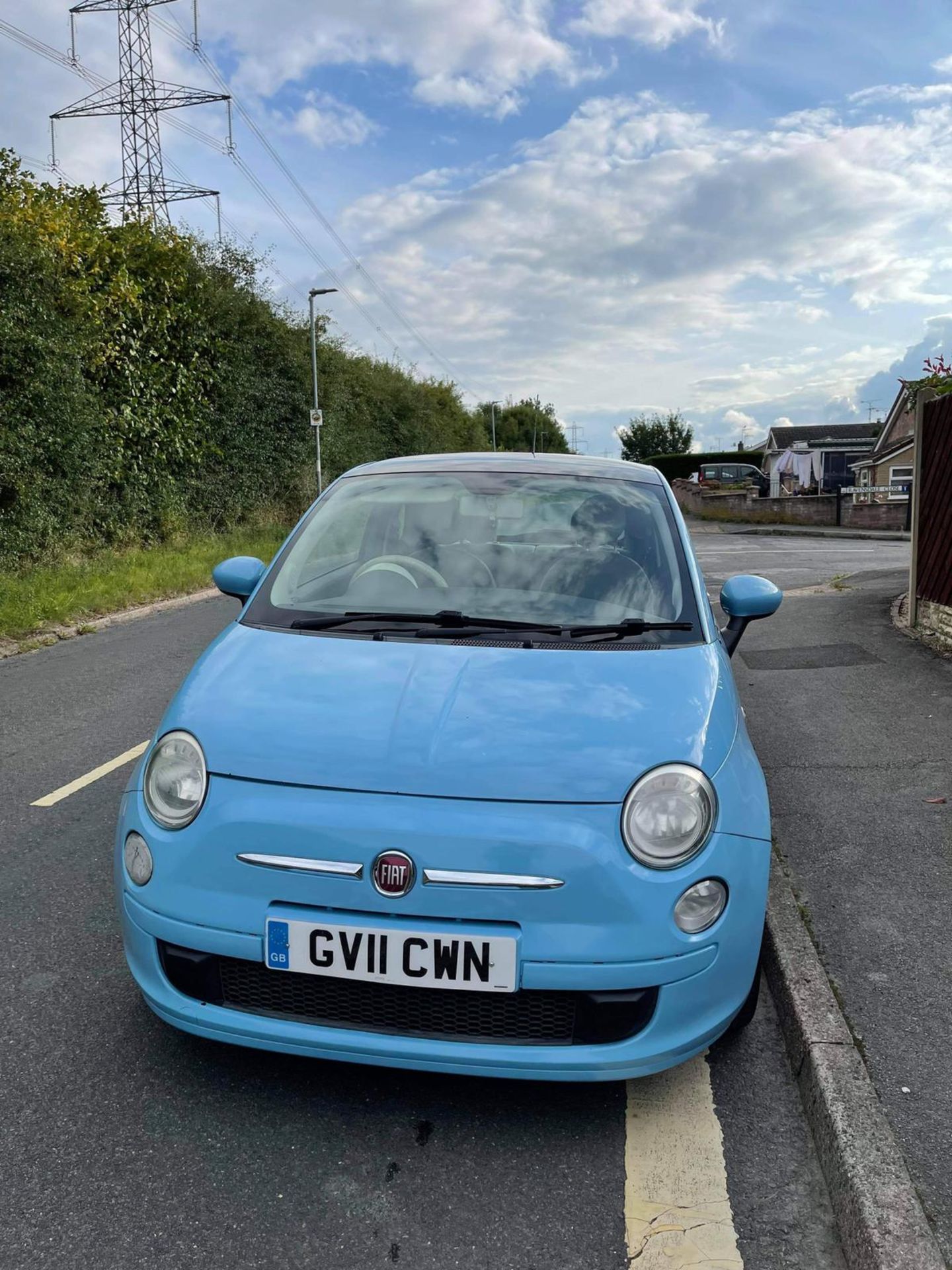 FIAT 500 LOUNGE BLUE HATCHBACK, SHOWING 66K MILES, TWN AIR START/STOP MODEL *NO VAT* - Image 3 of 16