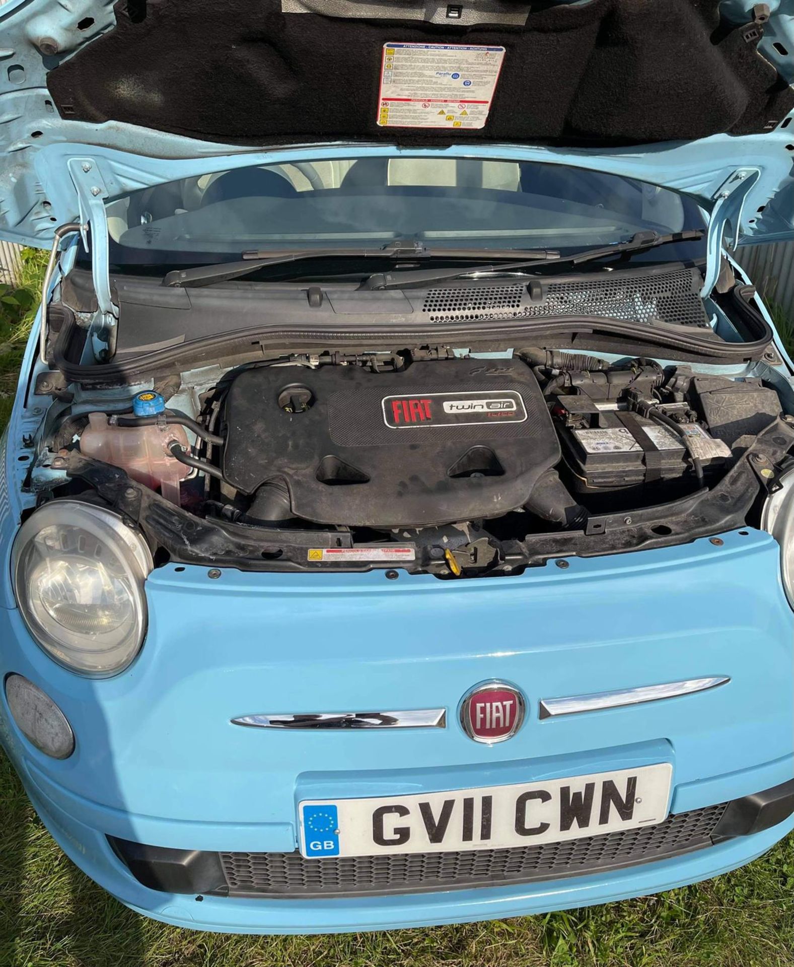 FIAT 500 LOUNGE BLUE HATCHBACK, SHOWING 66K MILES, TWN AIR START/STOP MODEL *NO VAT* - Image 11 of 16