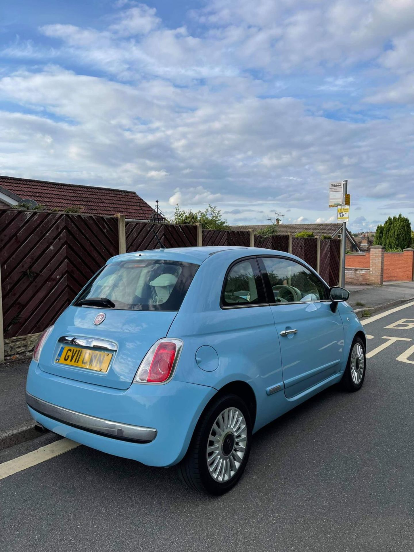 FIAT 500 LOUNGE BLUE HATCHBACK, SHOWING 66K MILES, TWN AIR START/STOP MODEL *NO VAT* - Image 5 of 16