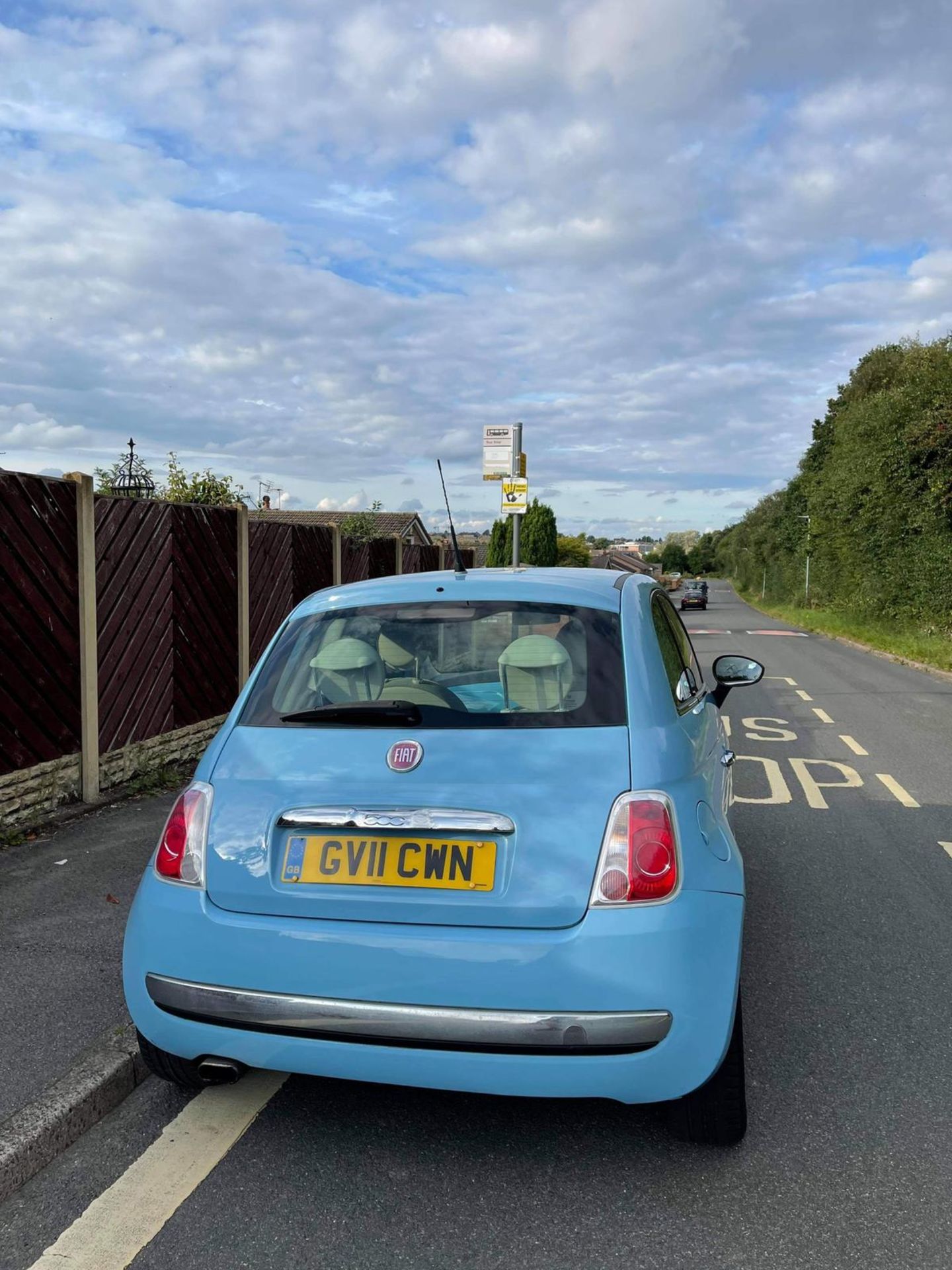 FIAT 500 LOUNGE BLUE HATCHBACK, SHOWING 66K MILES, TWN AIR START/STOP MODEL *NO VAT* - Image 7 of 16