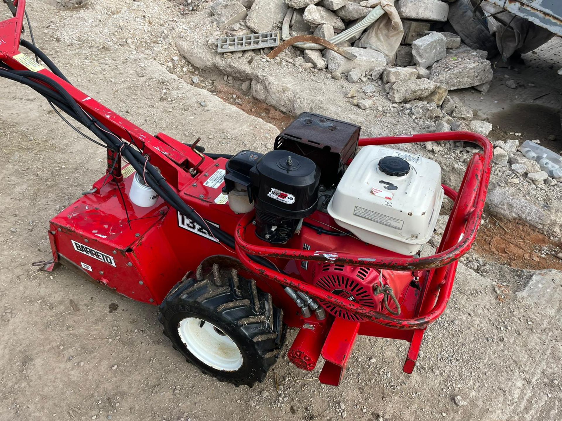 BARRETO 1320 SEL FPROPELLED EALK BEHIND ROTAVATOR, GOOD COMPRESSION, HONDA GX390 ENGINE *PLUS VAT* - Image 9 of 12