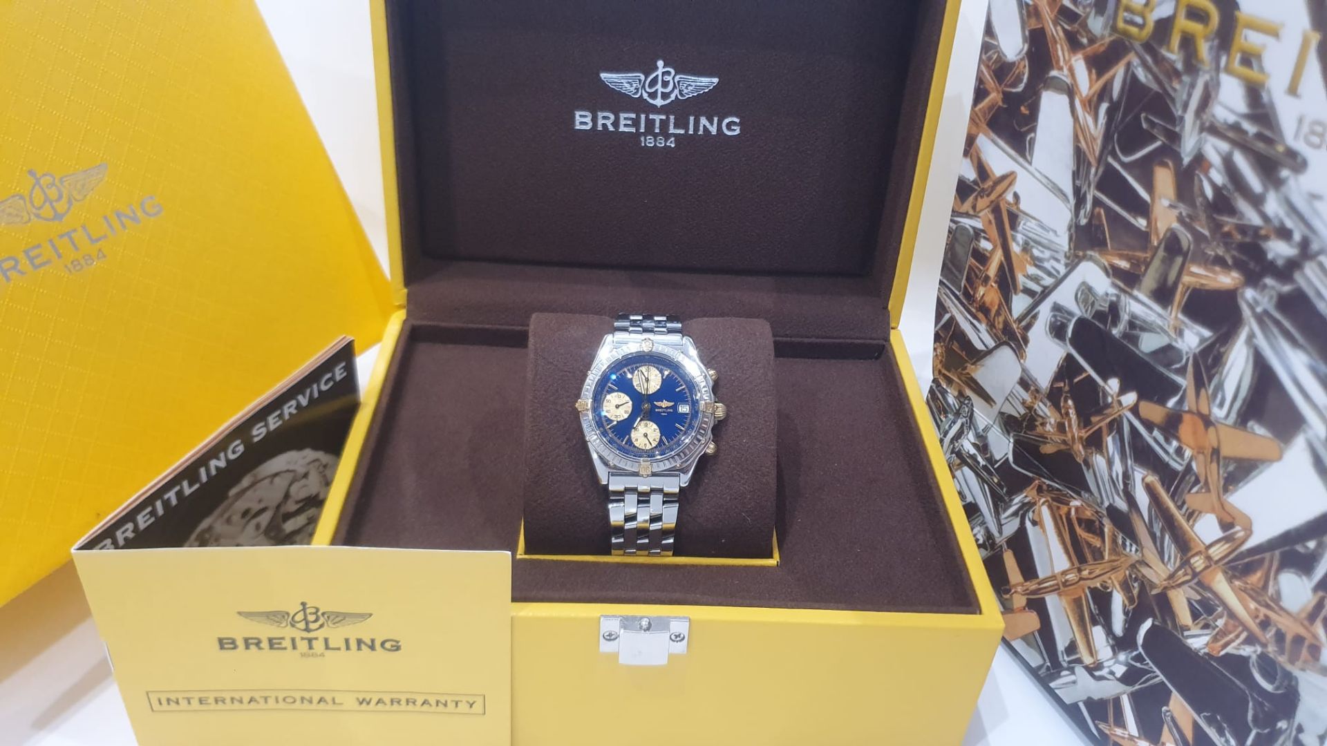 BREITLING CHRONOMAT STEEL & GOLD BI-METAL 41mm MENS WATCH *NO VAT*