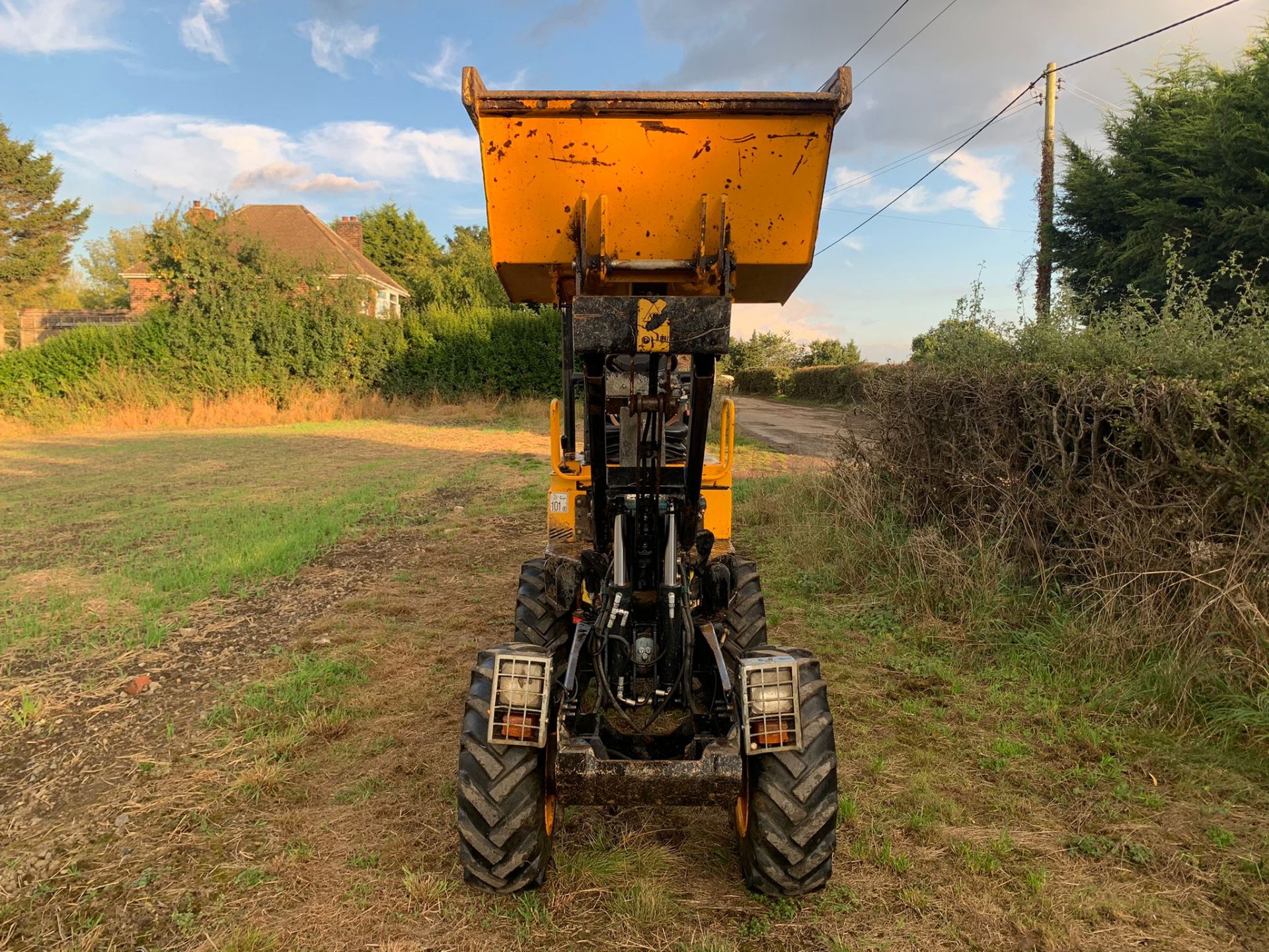 2016 JCB 1THT 1 TON DUMPER, RUNS DRIVES AND TIPS, PIVOT STEERED, HYDROSTATIC, GOOD SOLID SKIP - Image 9 of 12