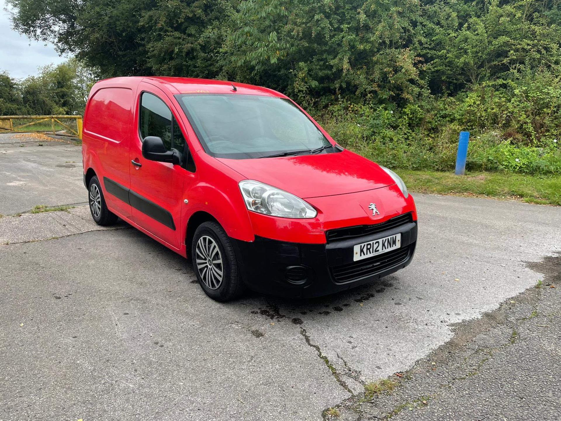 2012 PEUGEOT PARTNER 625 S L1 HDI RED PANEL VAN, 1560cc DIESEL ENGINE, 79,389 MILES *NO VAT*