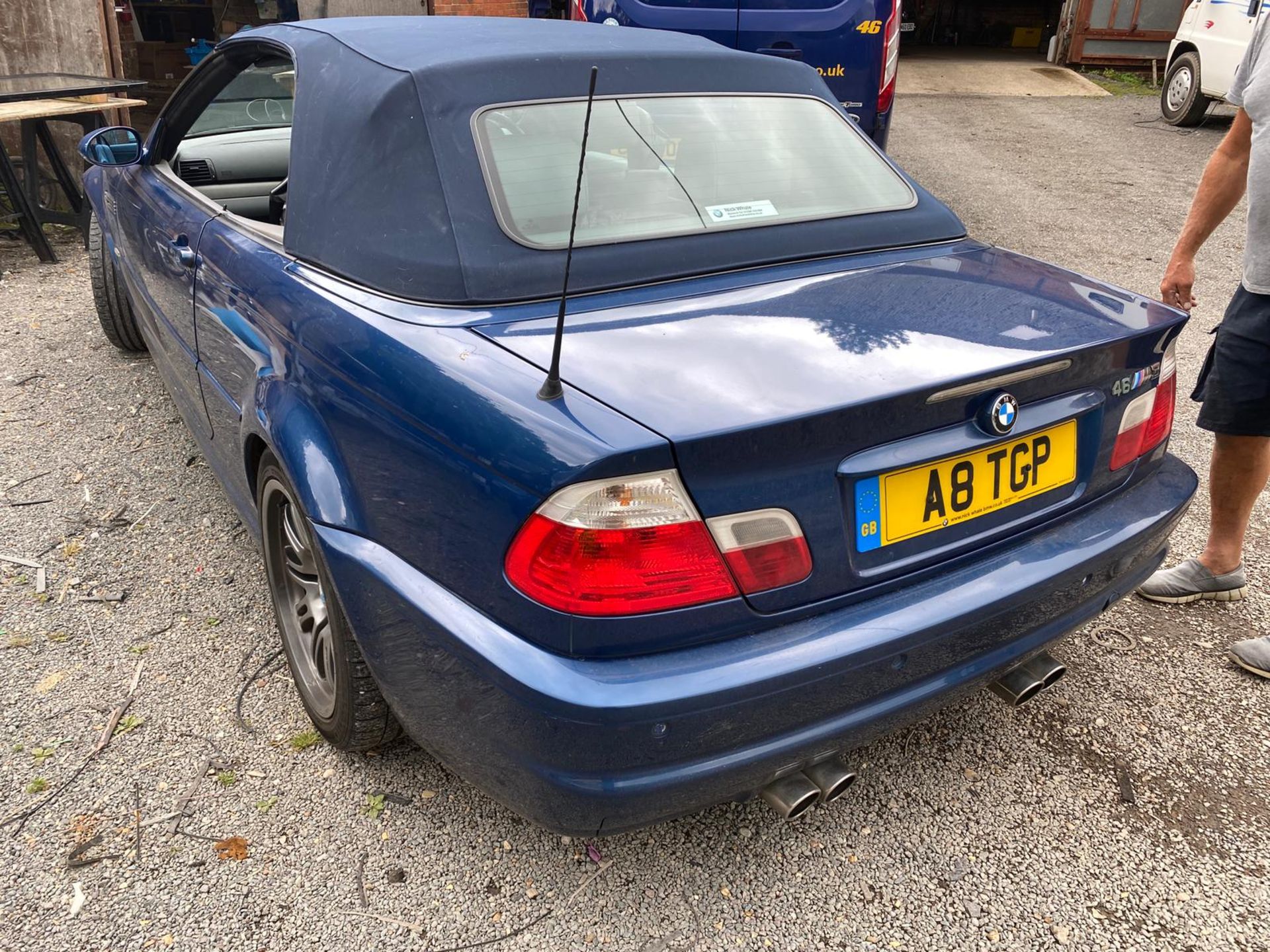 2003 BMW M3 BLUE CONVERTIBLE, 3.2 PETROL ENGINE, SHOWING 120K MILES *NO VAT* - Image 4 of 7