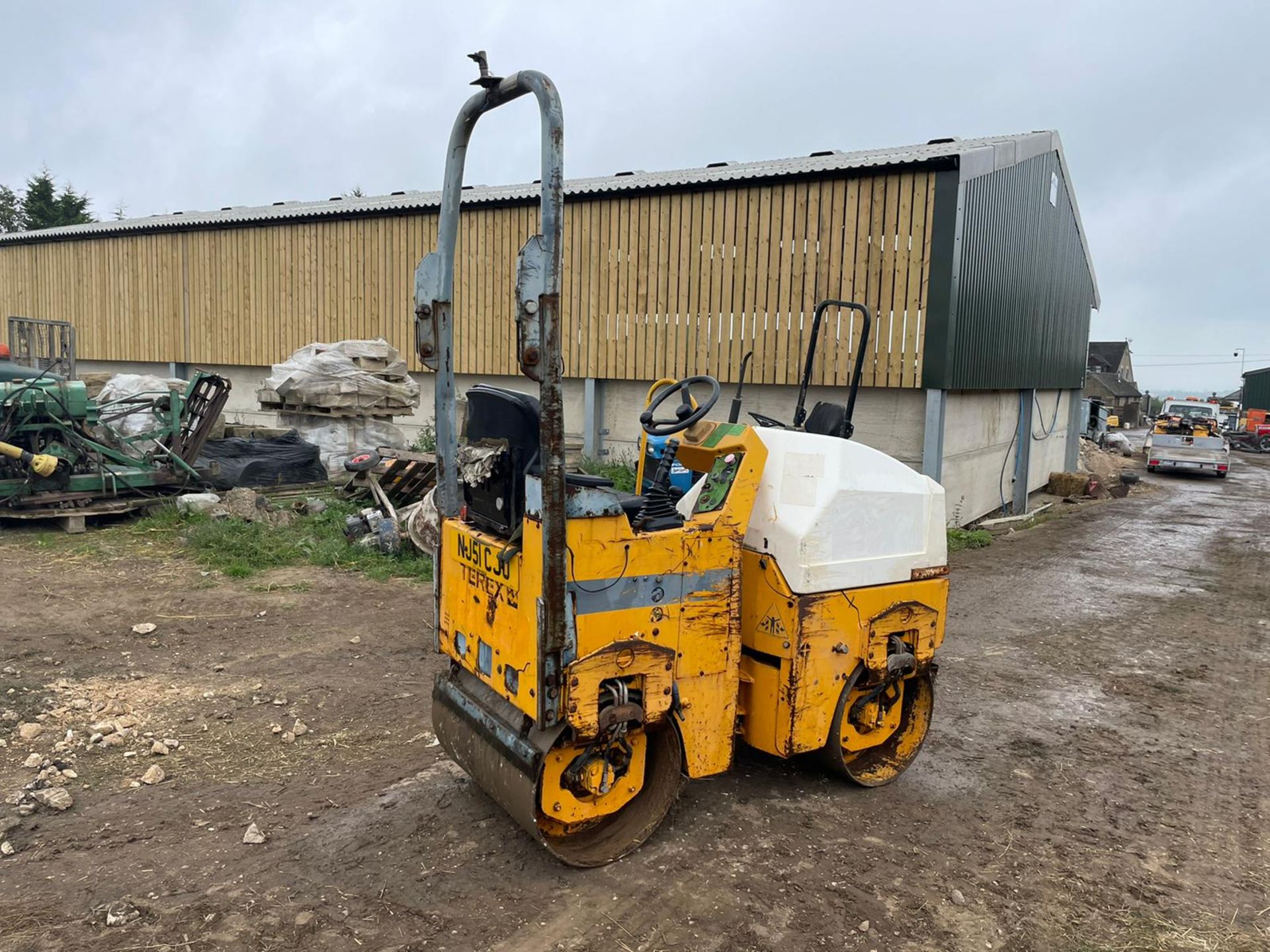 2002/51 TEREX BENFORD TV800KF TWIN DRUM ROLLER, RUNS DRIVES AND VIBRATES, 1338 HOURS *PLUS VAT* - Image 6 of 11