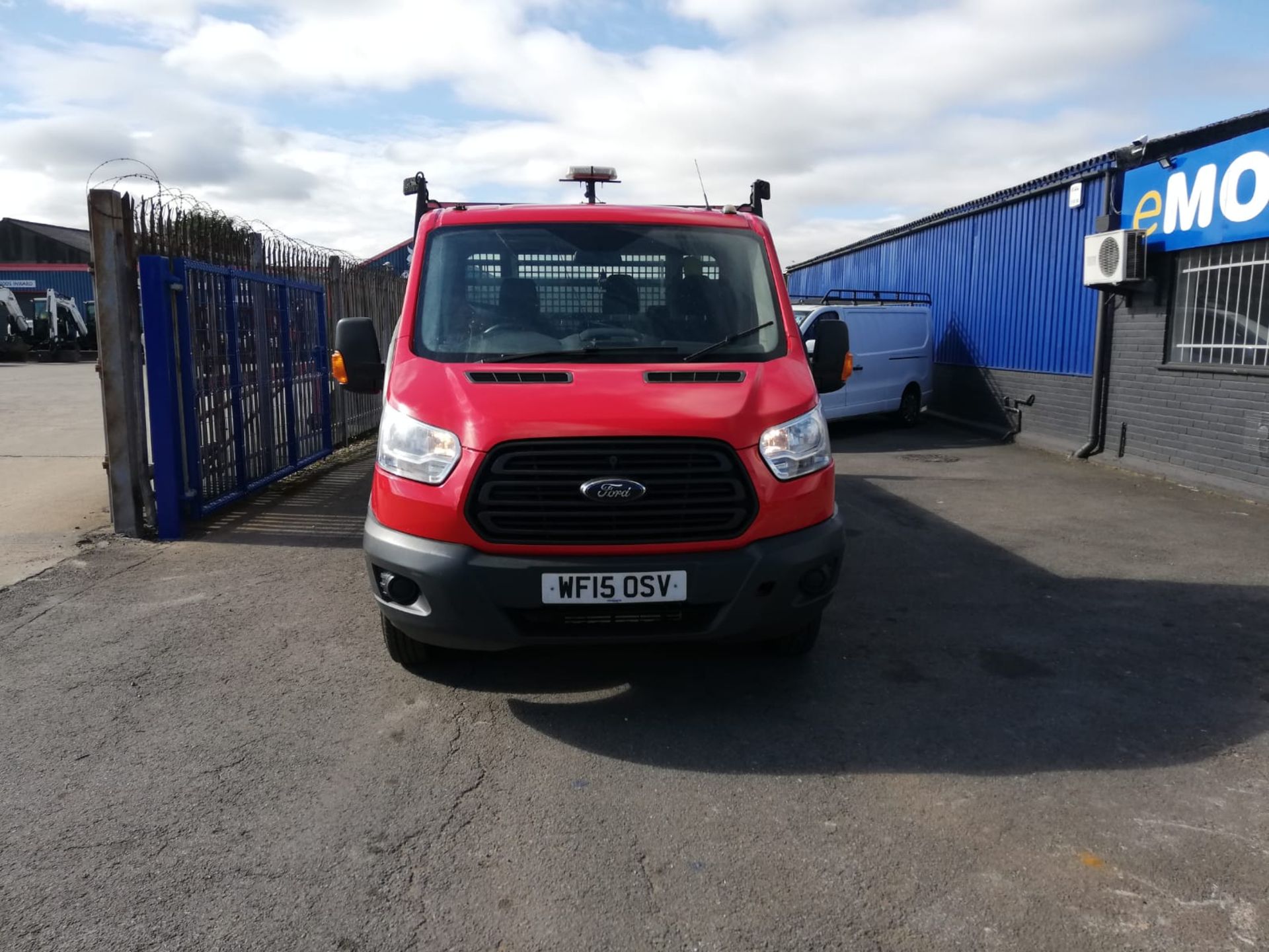 2015 FORD TRANSIT 350 RED DROPSIDE, 127K MILES, 14ft BODY WITH TAIL LIFT, 2.2 DIESEL *PLUS VAT* - Image 2 of 20
