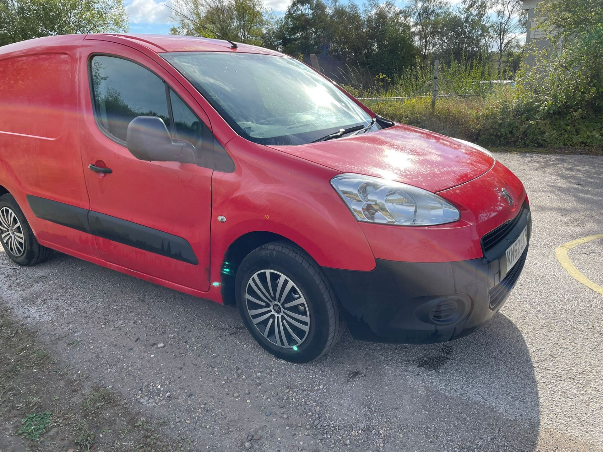 2012 PEUGEOT PARTNER 625 S L1 HDI RED PANEL VAN, 91,198 MILES, 1.6 DIESEL ENGINE *NO VAT*