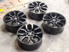 LAND ROVER RANGE ROVER 20" GLOSS BLACK ALLOY WHEELS, FITS RANGE ROVER, SPORT, VELAR, NEW DEFENDER