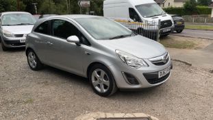 2013 VAUXHALL CORSA SXI AC SILVER HATCHBACK, LOW MILEAGE 49,462 MILES, 1.2 PETROL *NO VAT*