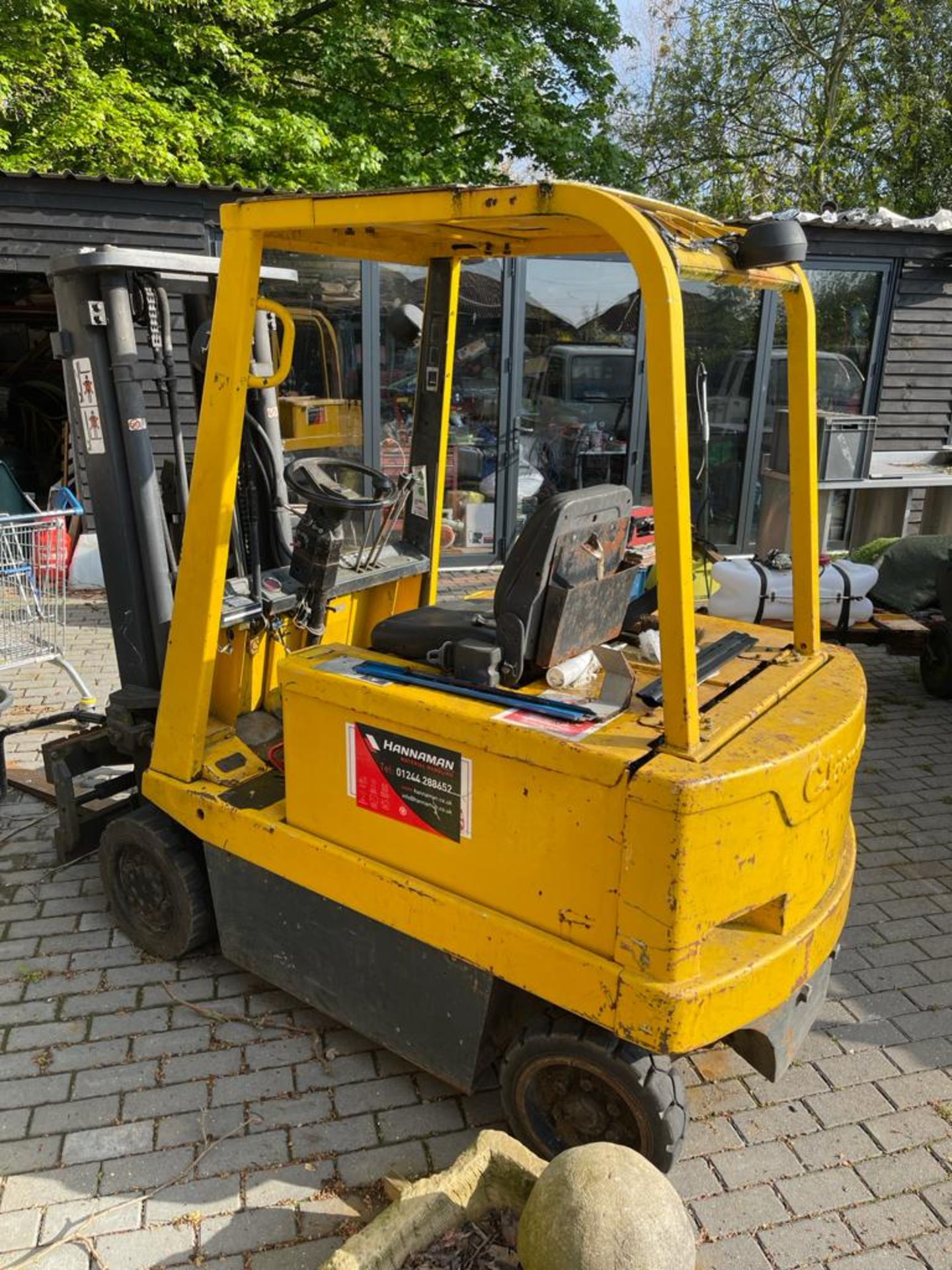 CLIMAX EC25 ELECTRIC FORKTRUCK, 72V BATTERY PACK IN GOOD ORDER AND DOES CHARGE FULLY *PLUS VAT* - Image 4 of 10