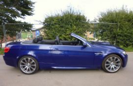 2012 BMW M3 SEMI AUTO BLUE CONVERTIBLE, 4.0 PETROL ENGINE, 19" ALLOYS *NO VAT*