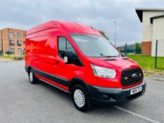 2014 FORD TRANSIT 350 RED PANEL VAN, 2.2 DIESEL ENGINE, SHOWING 120,145 MILES *NO VAT*