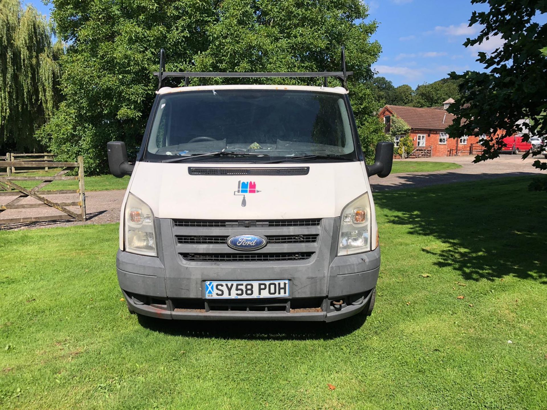 2008/58 FORD TRANSIT 85 T260S FWD WHITE PANEL VAN, 2.2 DIESEL, 205,300 MILES *NO VAT* - Image 2 of 9