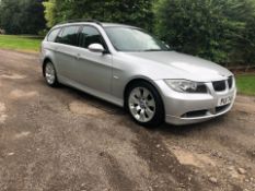 2007 BMW 325D SE TOURING A SILVER ESTATE, 3.0 DIESEL, AUTO 6 GEARS, 210,176 MILES *NO VAT*