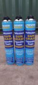 3 x 750ml CANS OF EVER BUILD GUN GRADE EXPANDING FOAM *PLUS VAT*