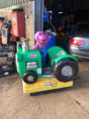 BARNEY KIDS COIN RIDE, 1 POUND TO PLAY, WORKING CONDITION *PLUS VAT*