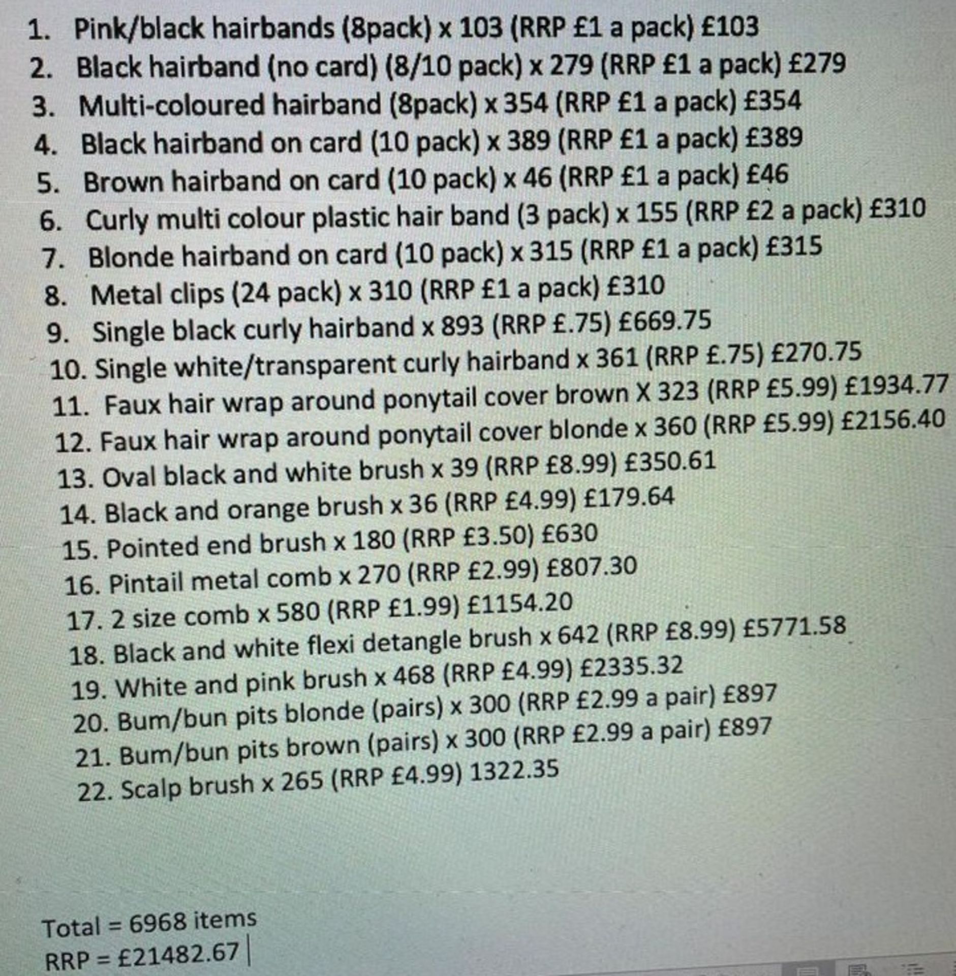 OVER 7000 ASSORTED HAIR ITEMS, RRP OVER £21K *NO VAT* - Image 13 of 13