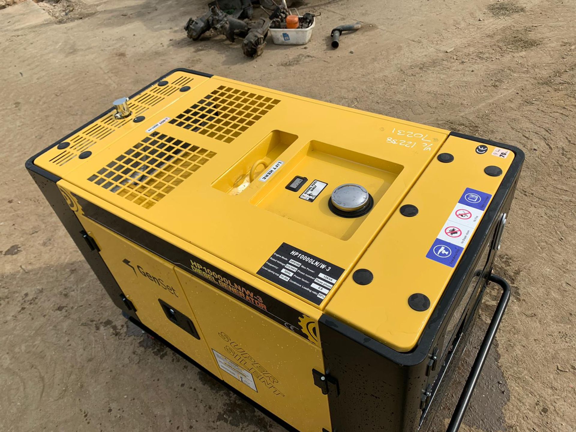 NEW AND UNUSED GENSET 12KvA HP10000N/W-3 DIESEL GENERATOR WELDER, 220 OR 380 VOLTS *PLUS VAT* - Image 8 of 13