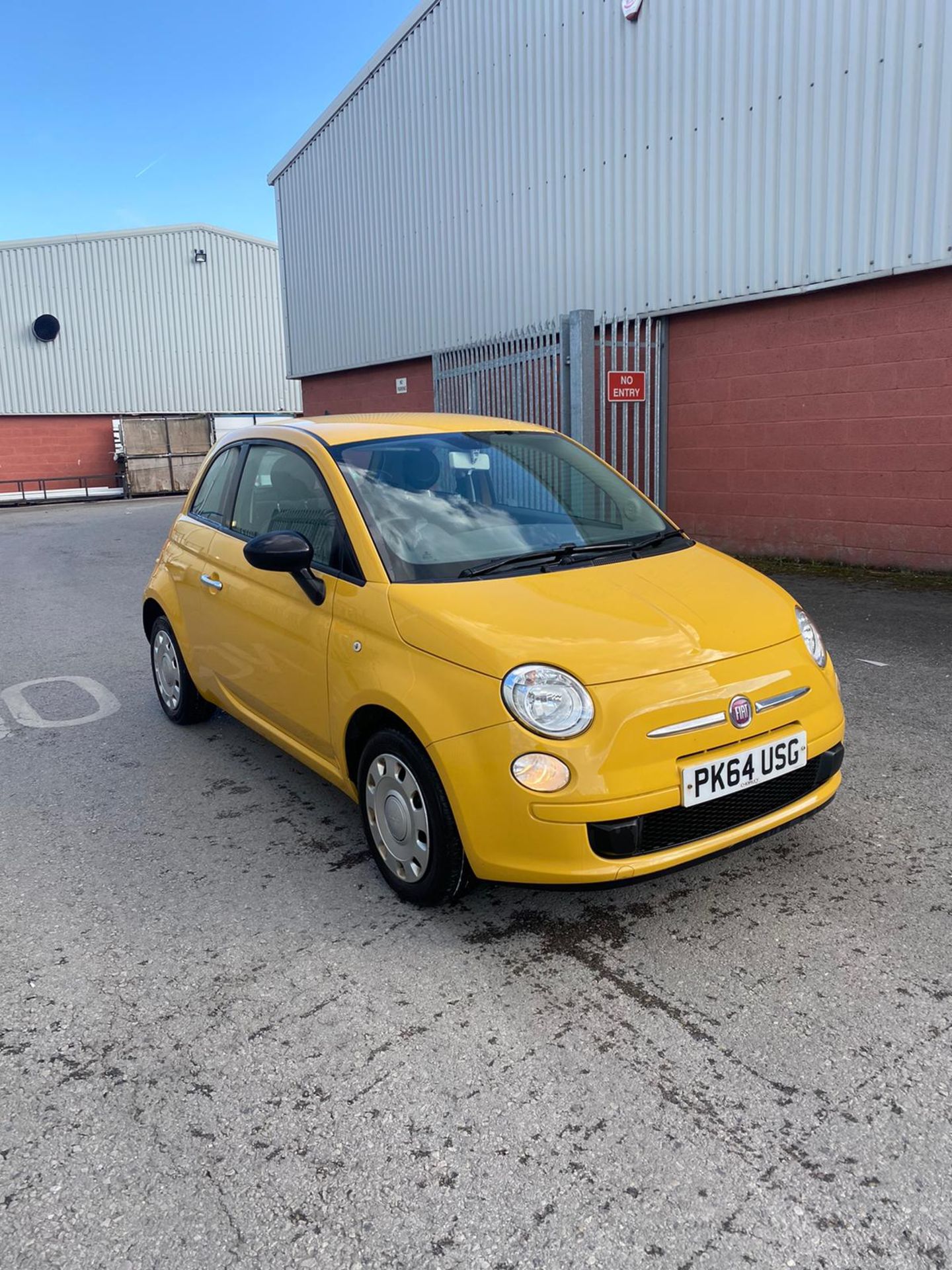 2014 FIAT 500 POP YELLOW HATCHBACK, SHOWING 60K MILES, 1.2 PETROL ENGINE *NO VAT*