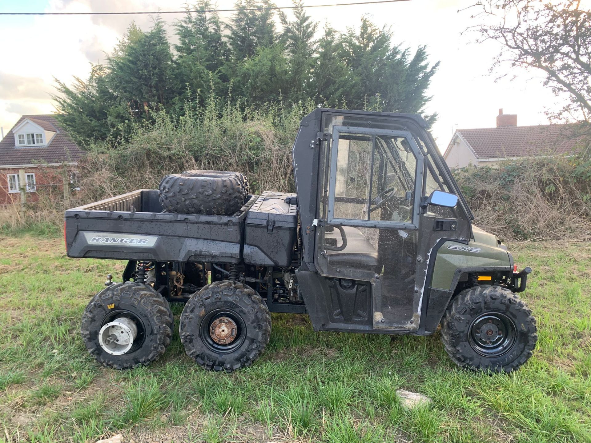 2015 POLARIS RANGER 800 EFI 6x6 BUGGI WITH 4 DUO REAR WHEELS, RUNS AND DRIVES *PLUS VAT* - Image 7 of 15