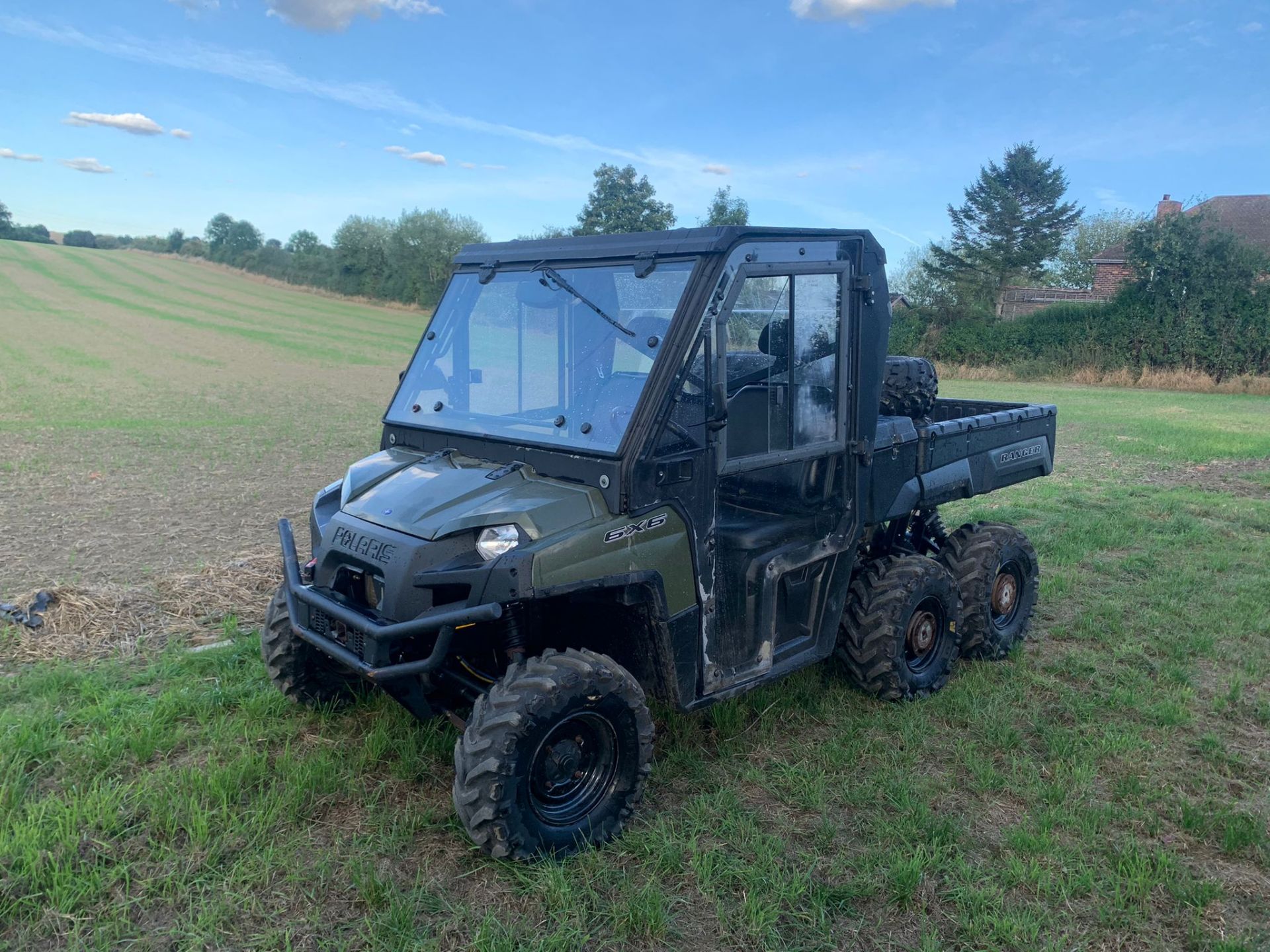 2015 POLARIS RANGER 800 EFI 6x6 BUGGI WITH 4 DUO REAR WHEELS, RUNS AND DRIVES *PLUS VAT* - Image 3 of 15