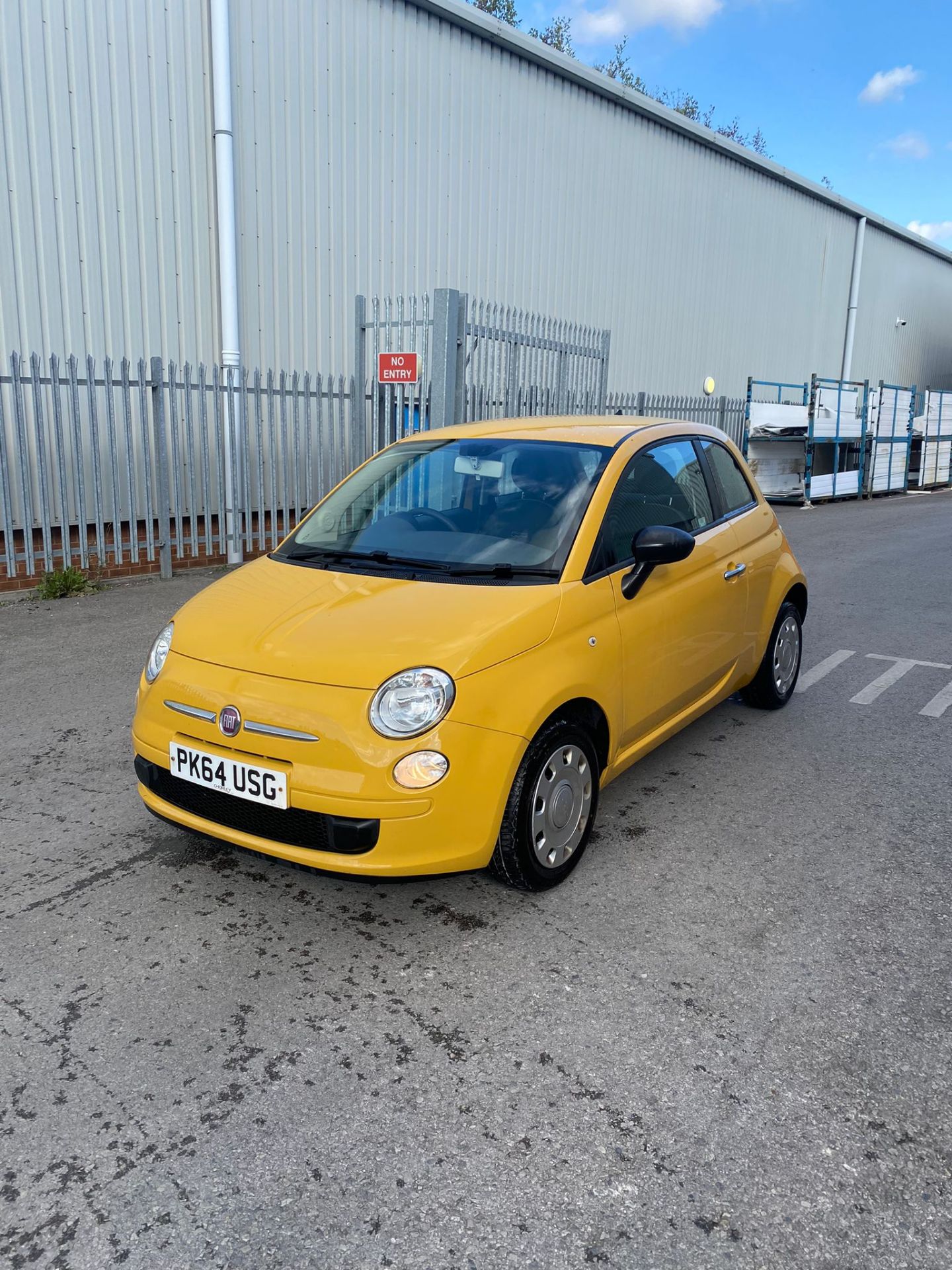 2014 FIAT 500 POP YELLOW HATCHBACK, SHOWING 60K MILES, 1.2 PETROL ENGINE *NO VAT* - Image 3 of 14