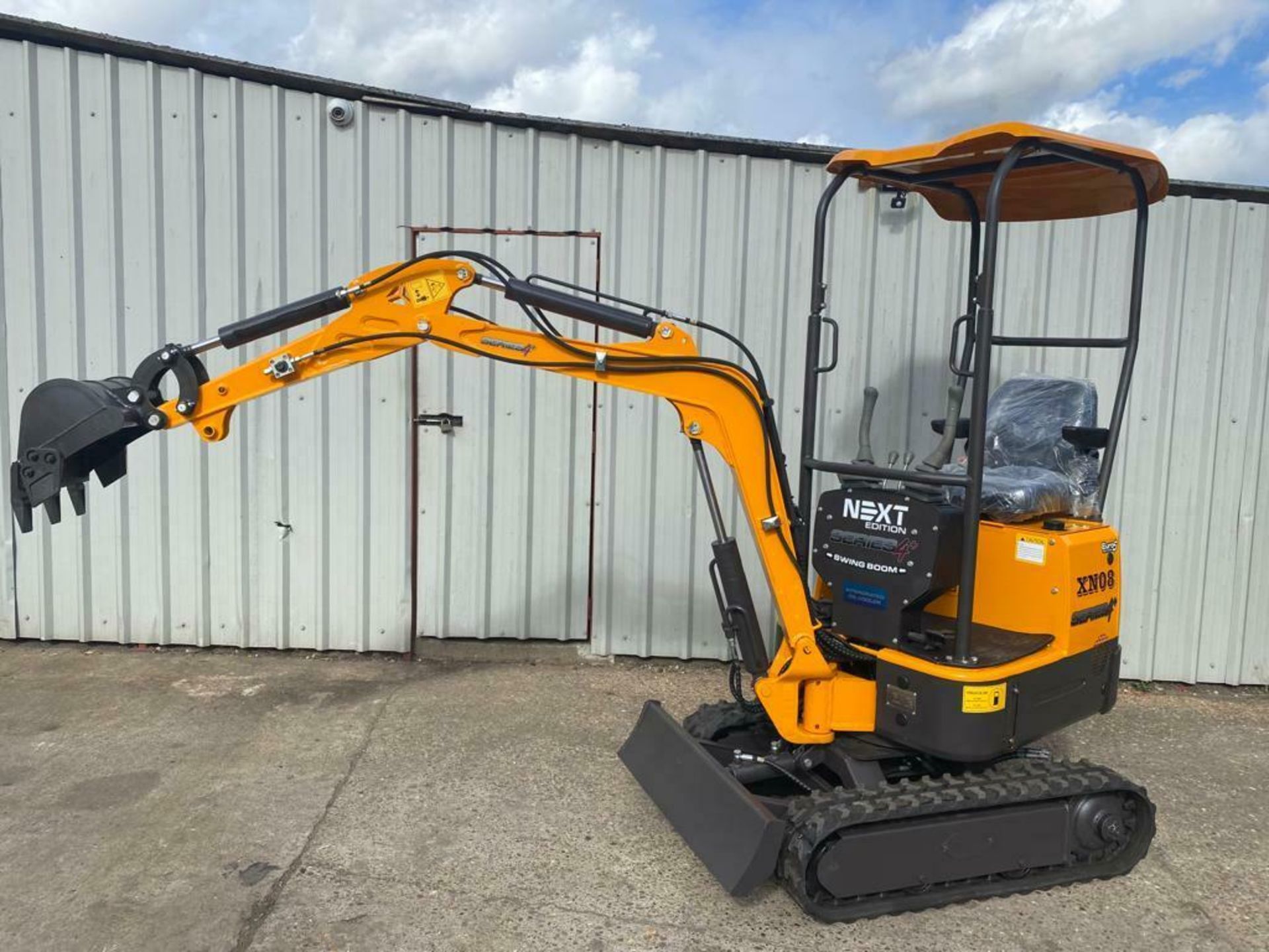 MINI EXCAVATOR RHINOCEROS XN08 SERIES 4+, SWING BOOM, BRAND NEW, YEAR 2021, LATEST MODEL, CE MARKED - Image 10 of 10