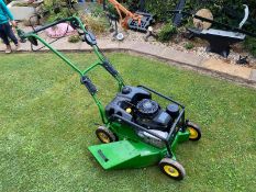 JOHN DEERE C52KS SELF PROPELLED LAWN MOWER, RUNS DRIVES AND CUTS, KAWASAKI PETROL ENGINE *NO VAT*