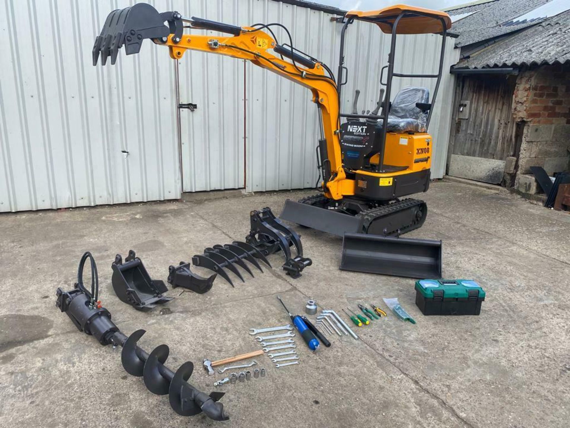 MINI EXCAVATOR RHINOCEROS XN08 SERIES 4+, BRAND NEW 2021,SWING BOOM, LATEST MODEL, CE MARKED - Image 4 of 9