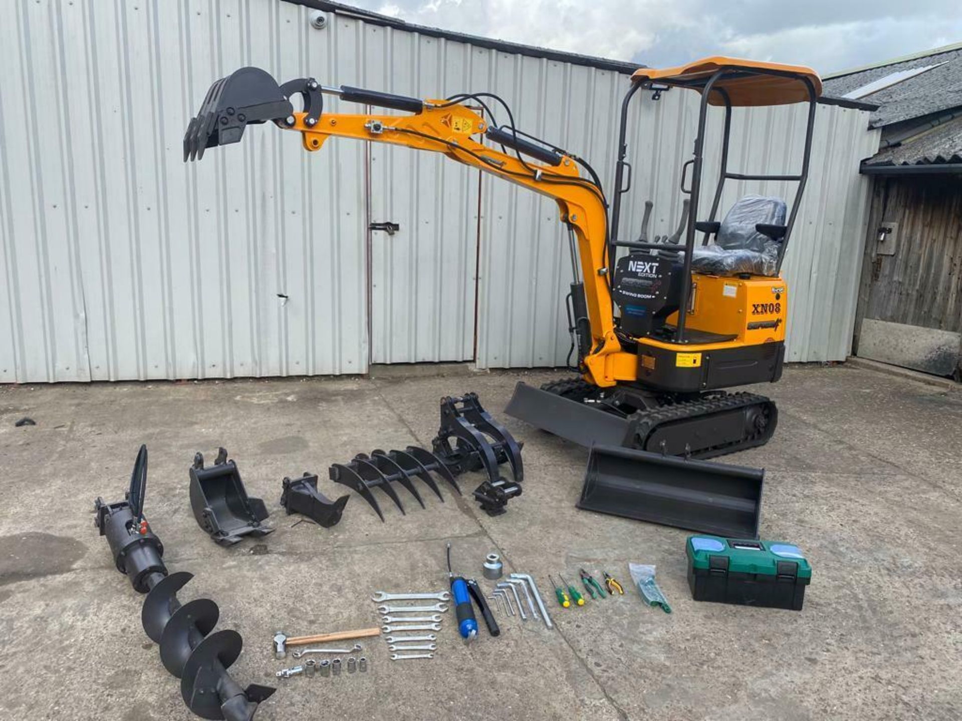 MINI EXCAVATOR RHINOCEROS XN08 SERIES 4+, BRAND NEW 2021,SWING BOOM, LATEST MODEL, CE MARKED - Image 7 of 9