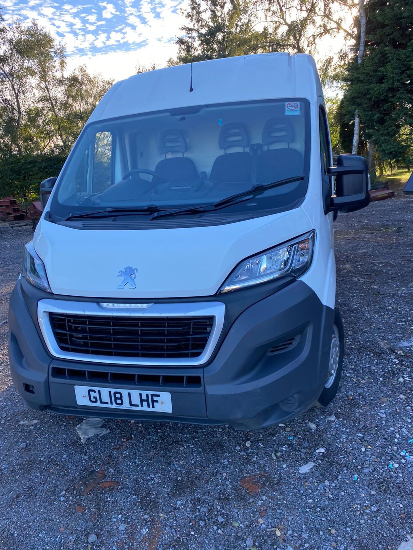 2018 PEUGEOT BOXER 335 PRO L3H2 BLUE HDI WHITE PANEL VAN, 100K MILES, 2.0 DIESEL *NO VAT* - Image 2 of 9