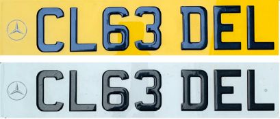 CL63 DEL NUMBER PLATE - CURRENTLY ON RETENTION *NO VAT*
