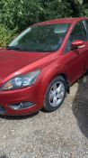 2008 FORD FOCUS ZETEC 100 ORANGE 5 DOOR HATCHBACK, 103,638 MILES, 1.6 PETROL ENGINE *NO VAT*