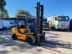 BOSS SX50 5 TON DIESEL FORKLIFT, 4100 HOURS, FREELIFT MAST, NEW OIL AND FILTERS *PLUS VAT*