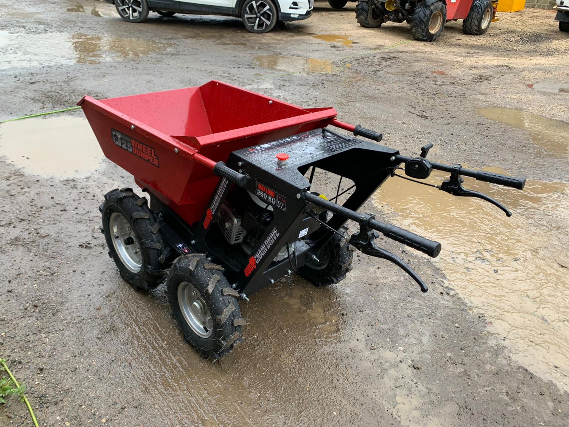 NEW AND UNUSED 260kg 4WD WALK BEHIND DUMPER, BRIGGS AND STRATTON ENGINE *NO VAT* - Image 4 of 10