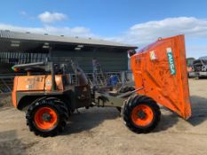 2015 AUSA D 600 AP 6 TON DUMPER, RUNS DRIVES AND TIPS, SHOWING A LOW AND GENUINE 1260 HOURS