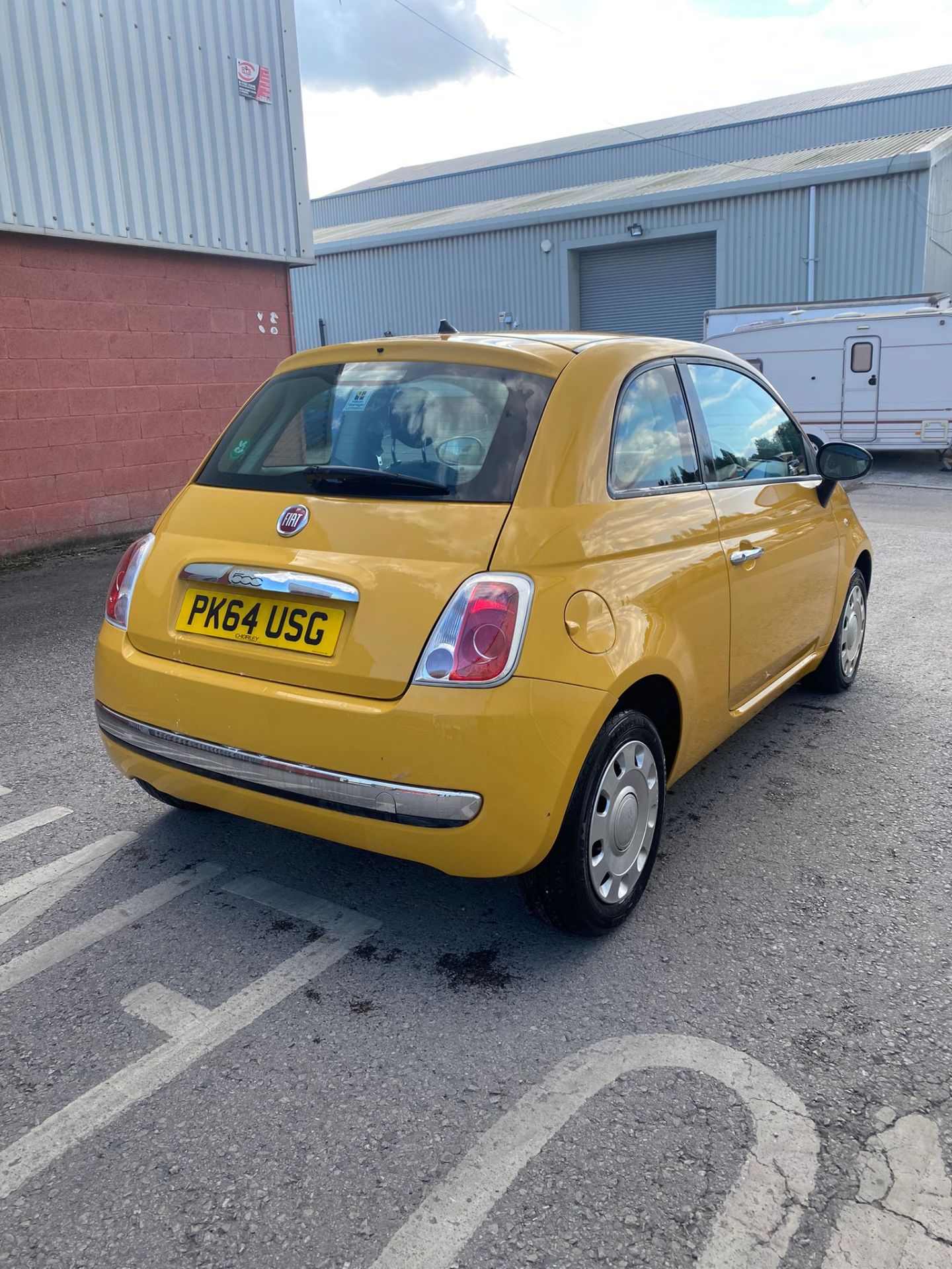 2014 FIAT 500 POP YELLOW HATCHBACK, SHOWING 60K MILES, 1.2 PETROL ENGINE *NO VAT* - Image 6 of 14