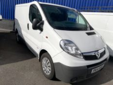 2014 VAUXHALL VIVARO 2900 ECOFLEX CDTI LWB WHITE PANEL VAN, 2.0 DIESEL, 145K MILES *PLUS VAT*