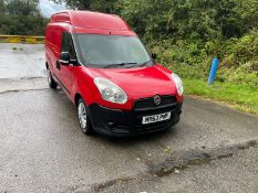 2013 FIAT DOBLO 16V XL MULTIJET LWB RED PANEL VAN, 64,638 MILES, 1.6 DIESEL, REVERSING SENSORS