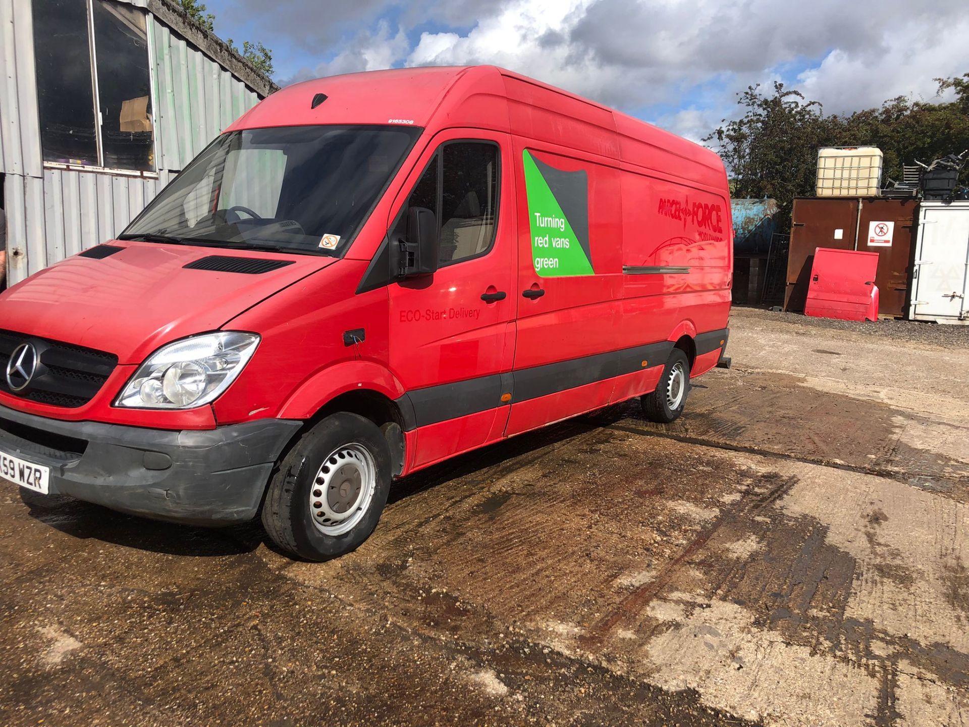 2009 MERCEDES SPRINTER 311 CDI LWB RED PANEL VAN, 126,332 MILES, 2.2 DIESEL ENGINE *PLUS VAT* - Image 3 of 10