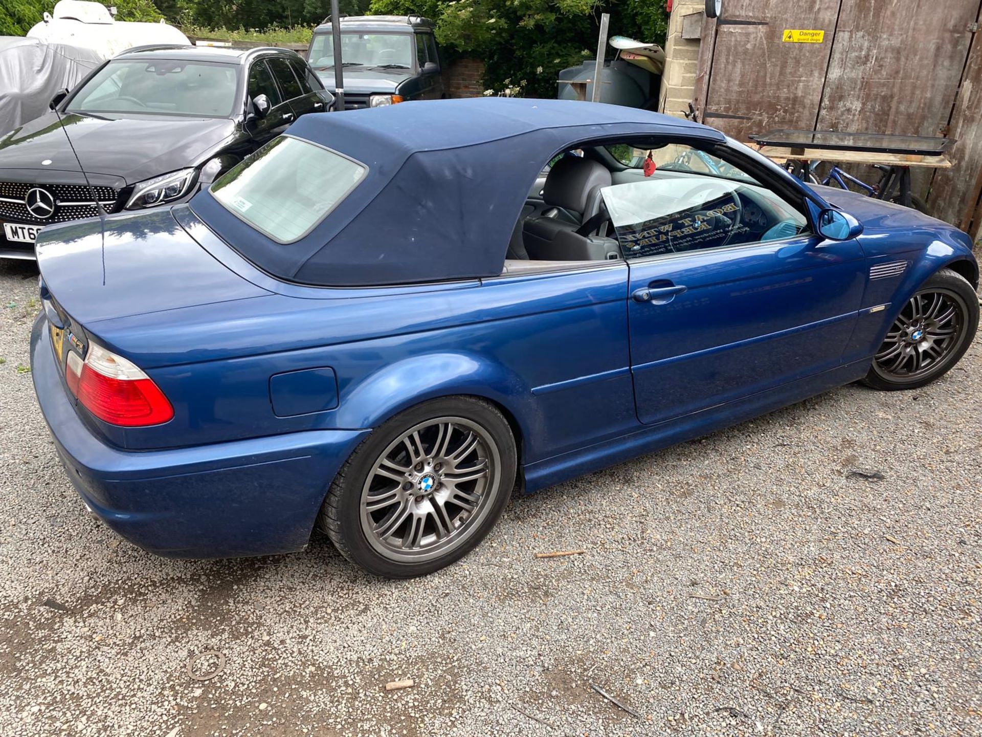 2003 BMW M3 BLUE CONVERTIBLE, 3.2 PETROL ENGINE, SHOWING 120K MILES *NO VAT* - Image 2 of 7