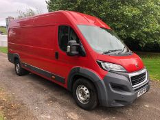 2016 PEUGEOT BOXER 435 L4H2 HDI RED PANEL VAN, 352,418 MILES, 2.2 DIESEL, BRAND NEW ENGINE *PLUS VAT