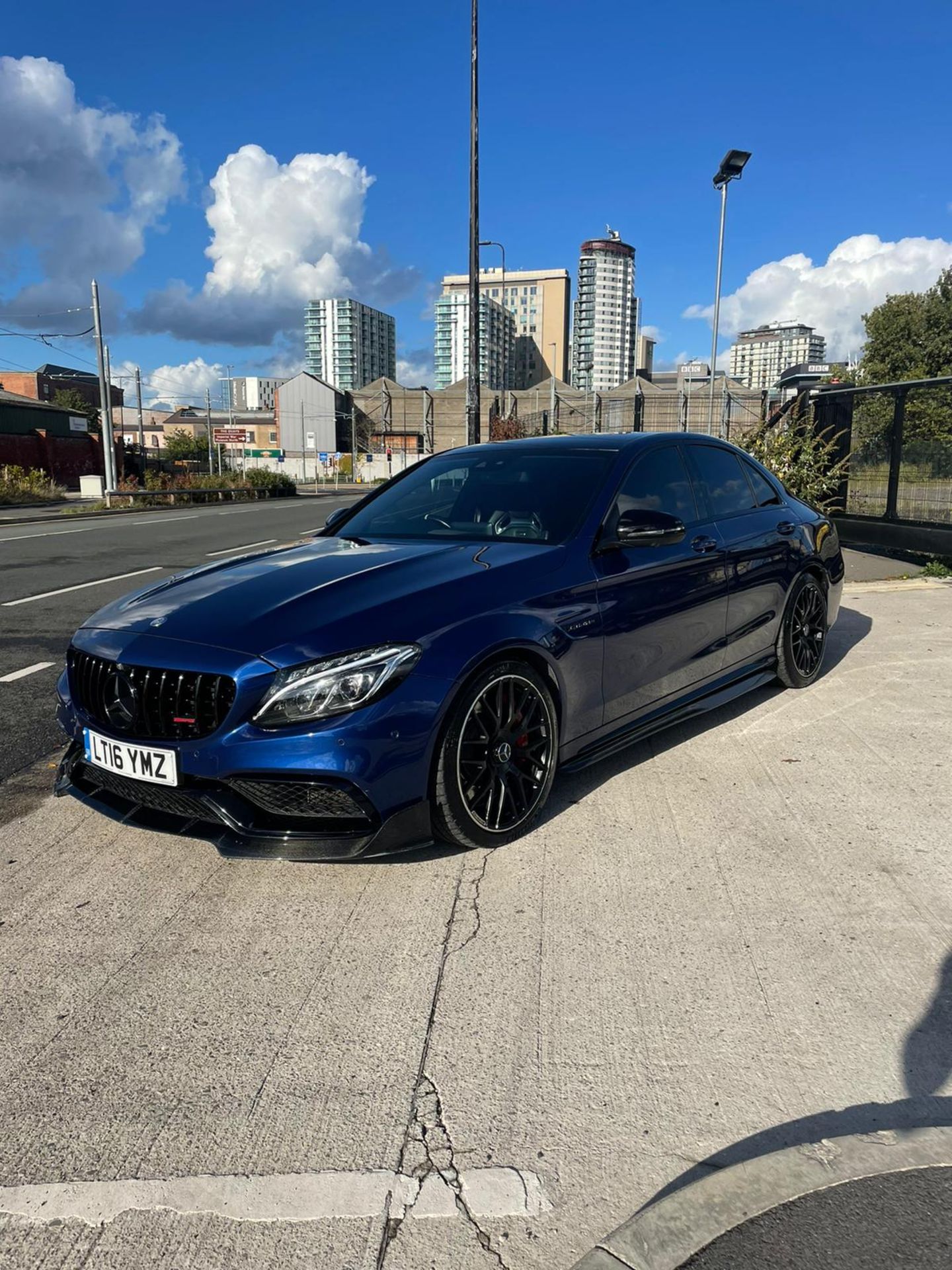 2016 MERCEDES-BENZ AMG C63 S PREMIUM AUTO BLUE SALOON, 4.0 PETROL, 31,500 MILES *NO VAT*