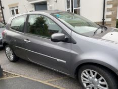 2010 RENAULT CLIO DYNAMIQUE 16V GREY HATCHBACK, 1149cc PETROL ENGINE, 46K MILES *NO VAT*