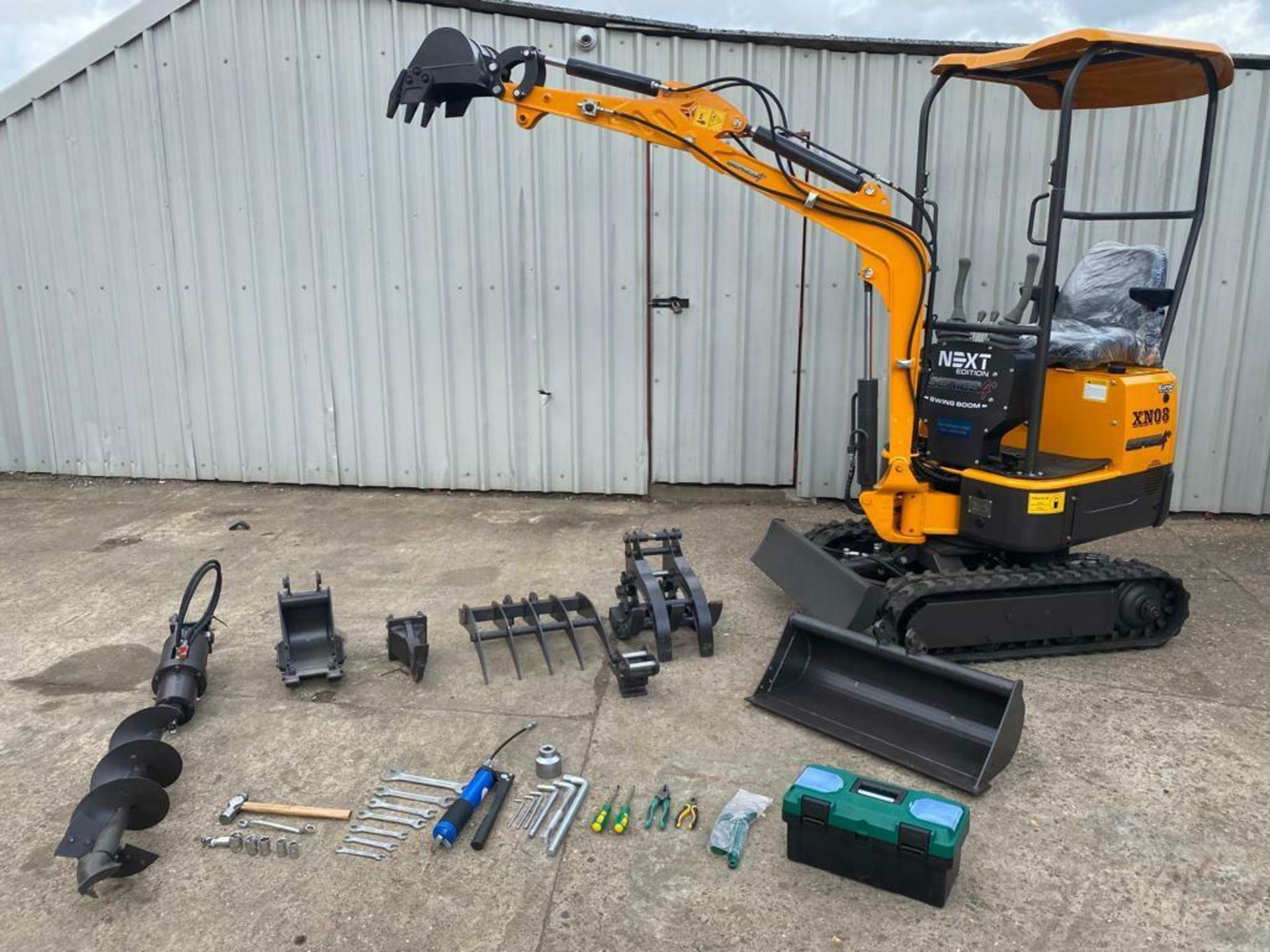 MINI EXCAVATOR RHINOCEROS XN08 SERIES 4+, BRAND NEW 2021,SWING BOOM, LATEST MODEL, CE MARKED - Image 15 of 20