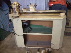 MYFORD ML8 WOOD LATHE, C/W ACCESSORIES PICTURED, 240 VOLTS SINGLE PHASE, IN WORKING ORDER *PLUS VAT*