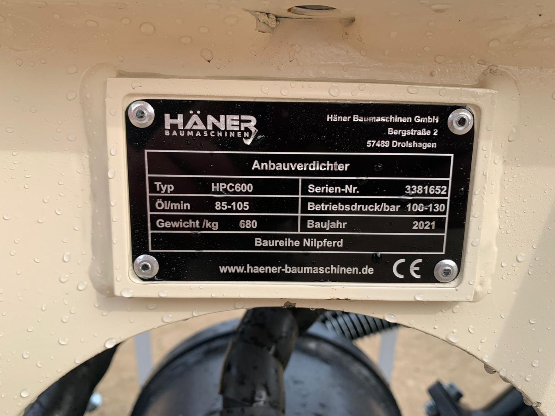 NEW AND UNUSED HANER HPC600 COMPACTION PLATE, PIPES ARE INCLUDED *PLUS VAT* - Image 23 of 24